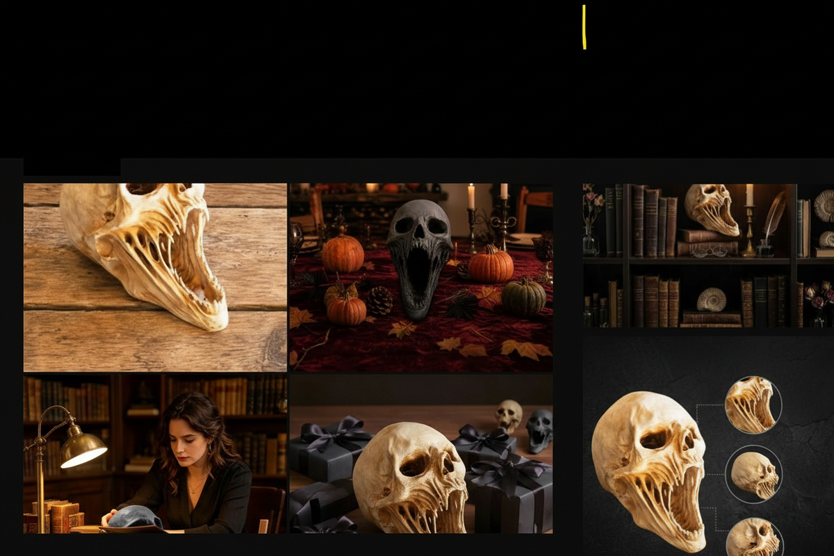 Gothic Skull Product Layout Clean